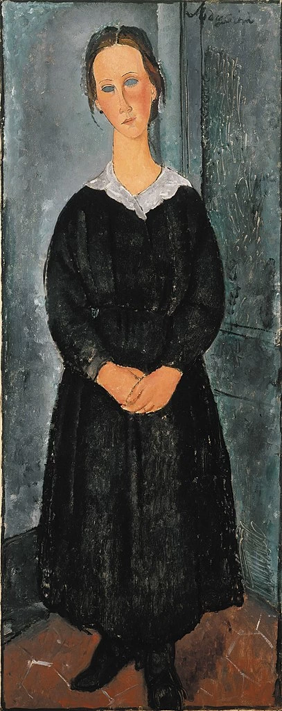 Amedeo Modigliani - La giovane cameriera, Albright, Knox Art Gallery, Buffalo